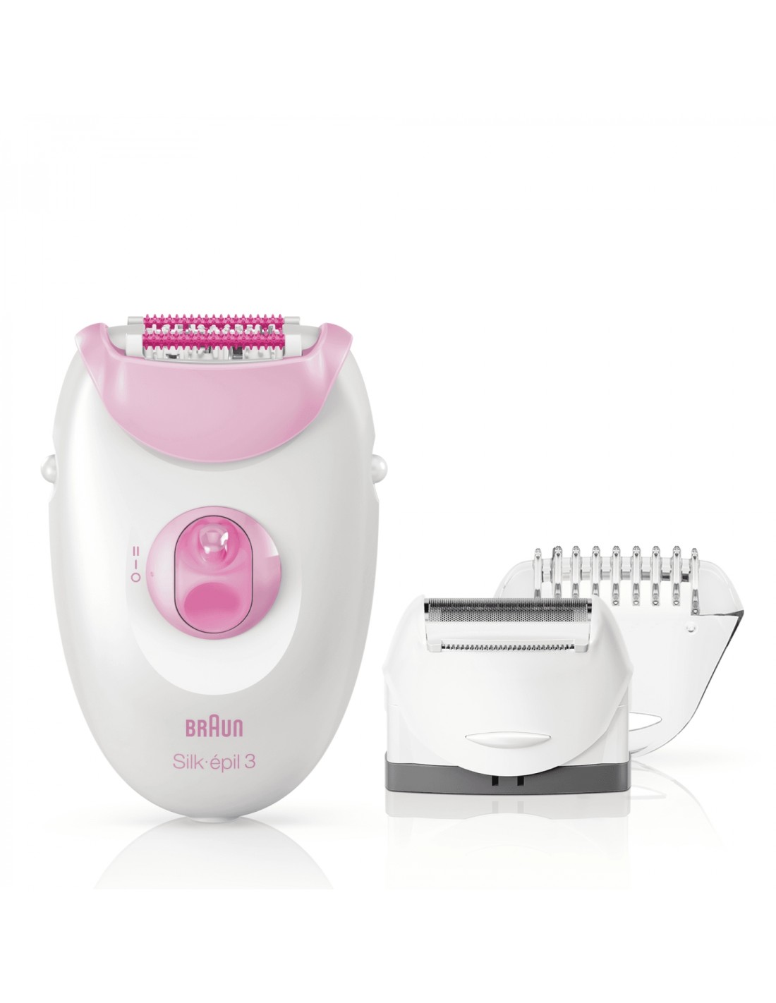 Braun Silk-épil 3 81663311 depiladora 20 pinzas Blanco, Rosa