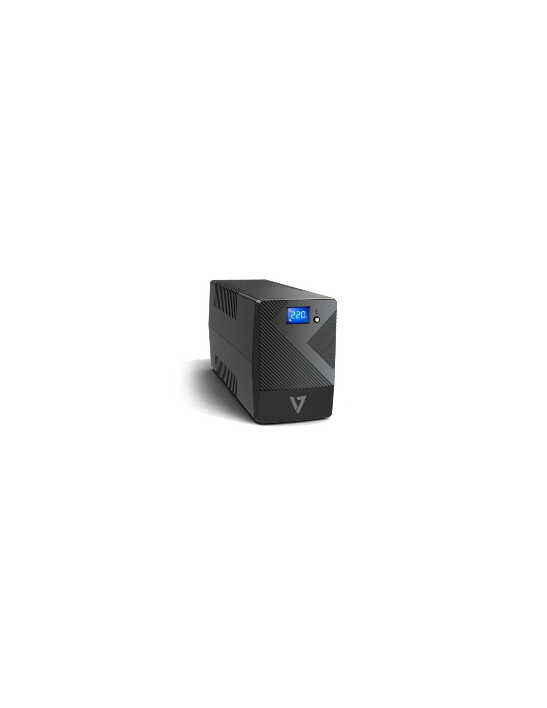 V7 Onduleur 600 VA avec 6 prises, écran LCD tactile 4 salidas AC Negro