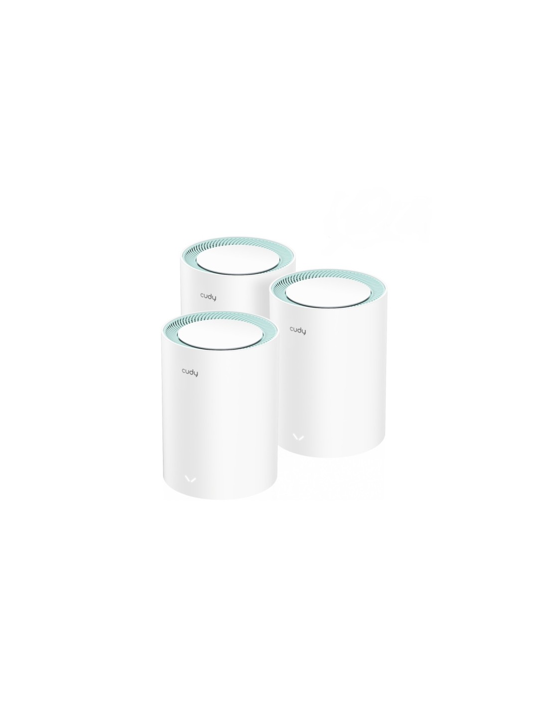 Cudy M1300 3-PACK sistema Wi-Fi Mesh (Wi-Fi en malla) Doble banda (2,4 GHz / 5 GHz) Wi-Fi 5 (802.11ac) Blanco 1 Interno