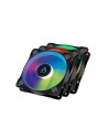 ARCTIC P12 PWM PST A-RGB 0dB Carcasa del ordenador Ventilador 12 cm Negro, Blanco 3 pieza(s)