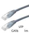 CABLE DE RED UTP CAT6 1METRO GRIS CLARO