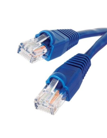 CABLE DE RED UTP CAT6 2 METROS AZUL 100% COBRE