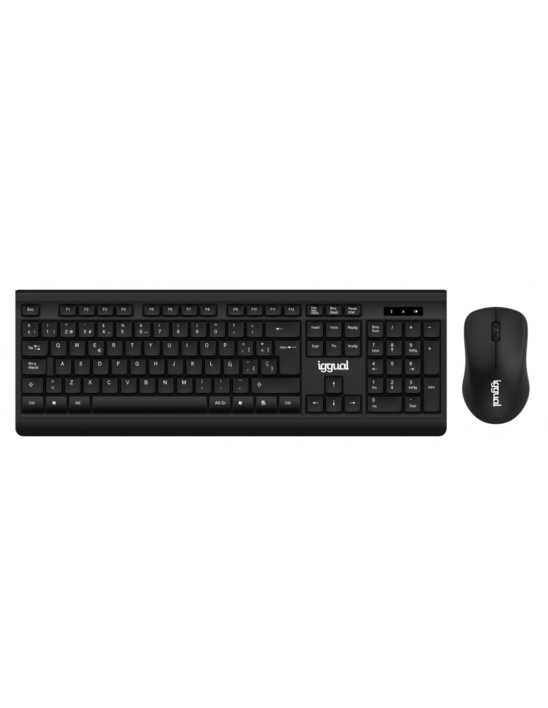 iggual IGG317600 teclado RF inalámbrico Negro