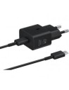 SAMSUNG QUICK CHARGER USB C 25W WITH DATA CABLE BLACK T2510XBE
