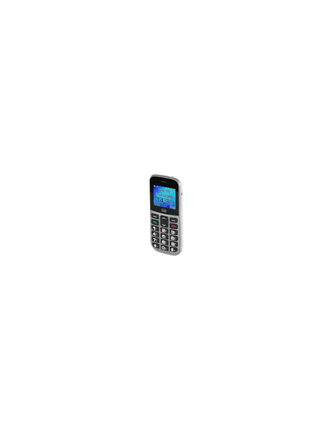 Trevi Max 20 4,5 cm (1.77") 160 g Plata Teléfono para personas mayores