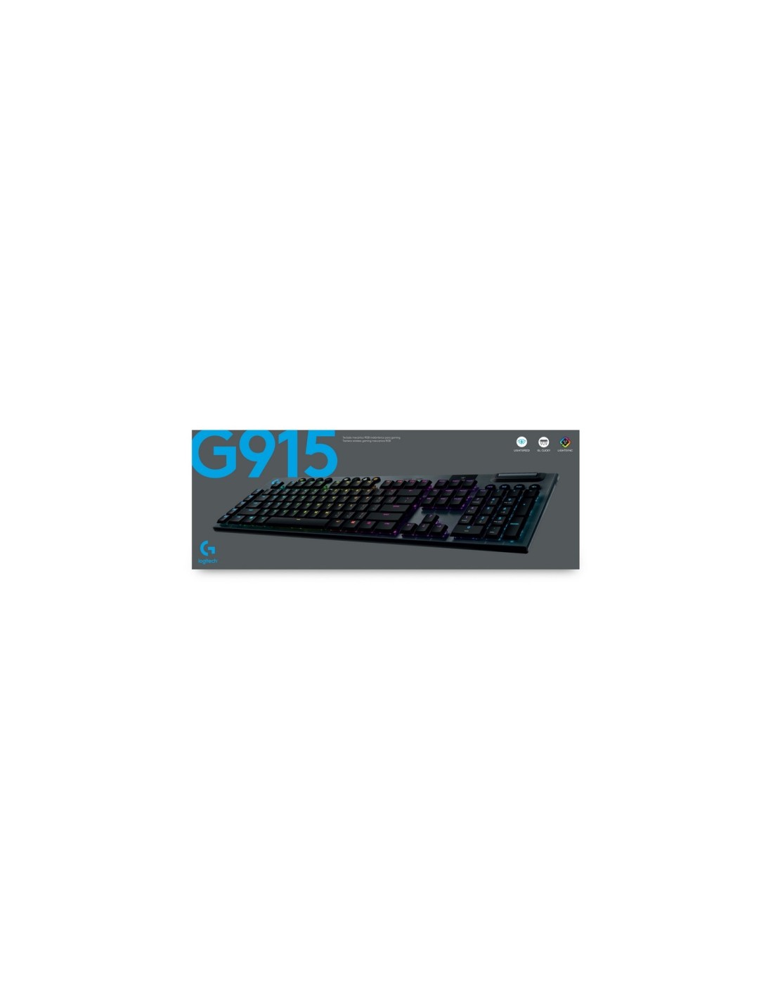 TECLADO GAMING LOGITECH G915 INALAMBRICO MECANICO 920-008906