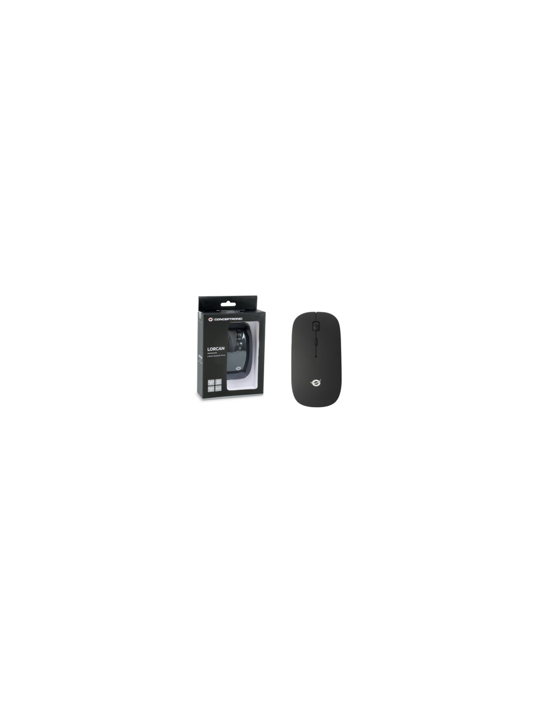 Conceptronic LORCAN01B ratón Oficina Ambidextro Bluetooth Óptico 1600 DPI