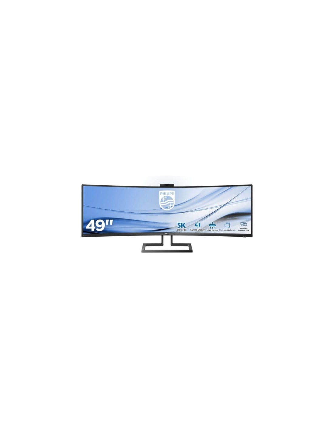 MONITOR PHILIPS SUPERWIDE 499P9H 48.8P CURVO MULTIMEDIA NEGRO 499P9H/00