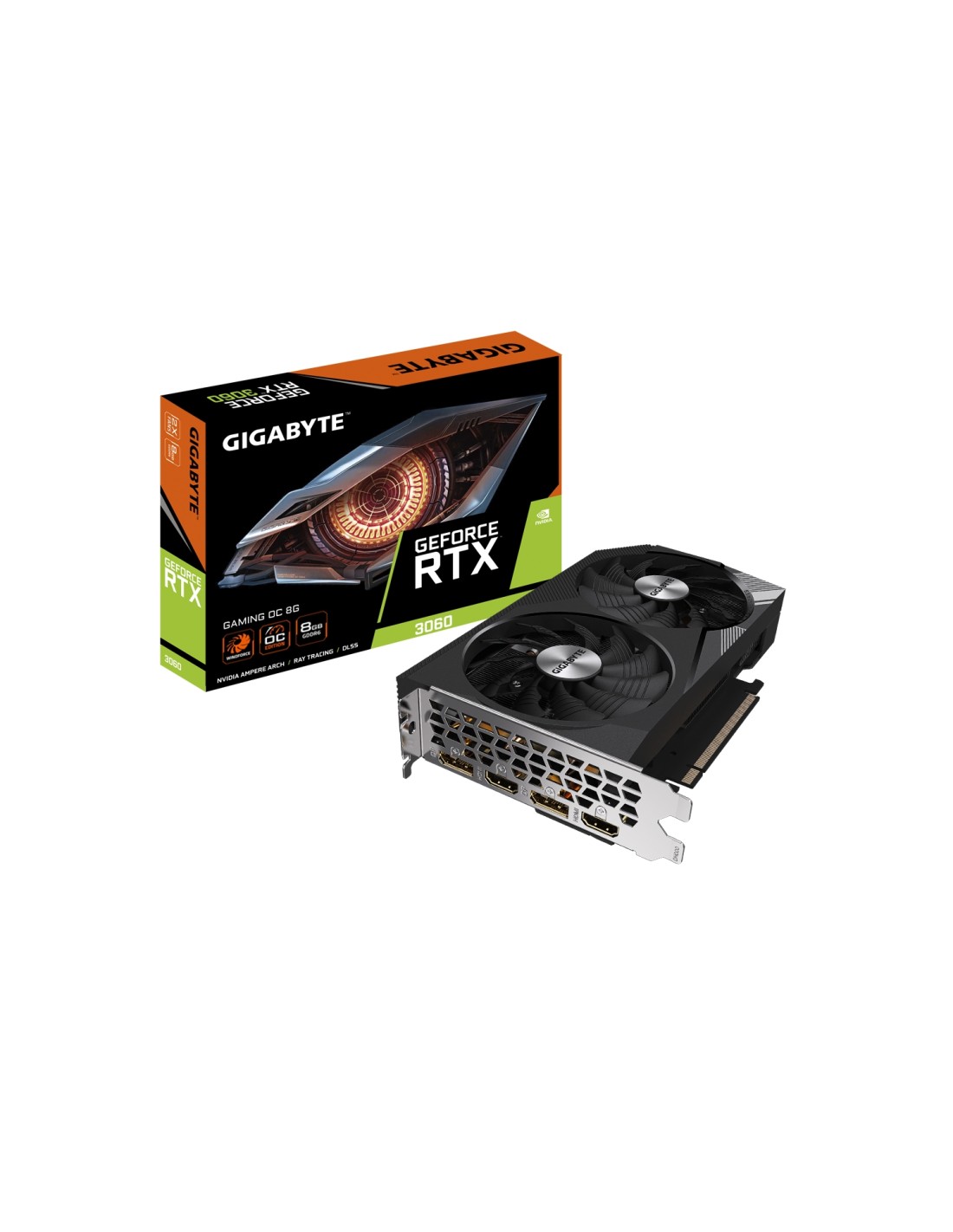 Gigabyte GAMING GeForce RTX 3060 OC 8G (rev. 2.0) NVIDIA 8 GB GDDR6
