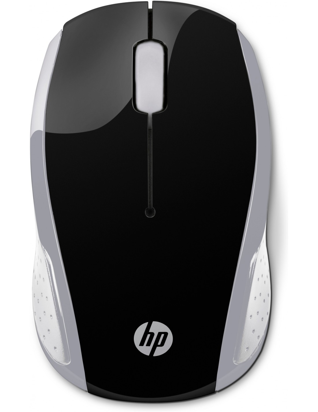 HP Wireless Mouse 200 Í?ptico 1000 DPI 2.4 GHz Ambidextro Negro, Plata