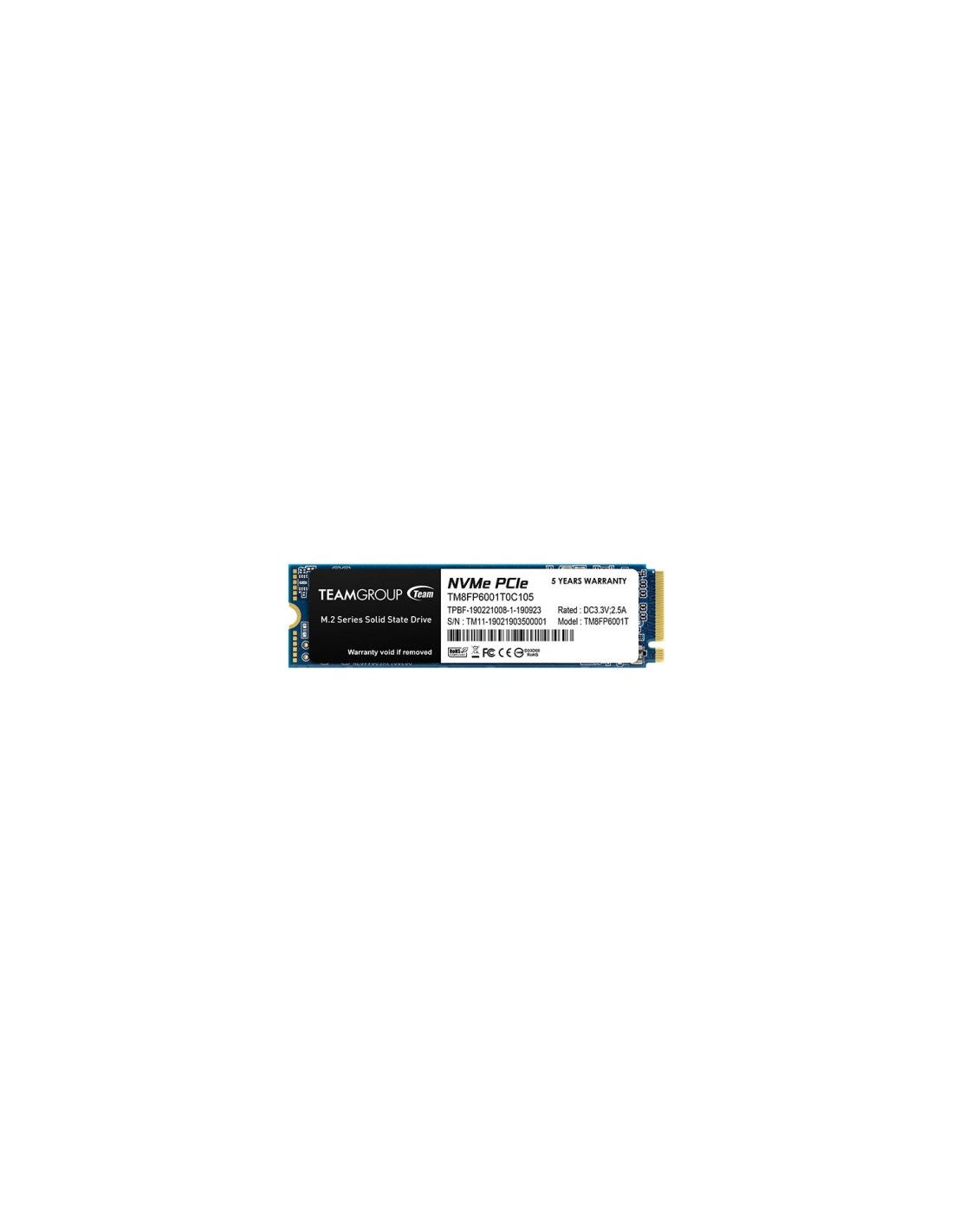 Team Group MP33 M.2 1000 GB PCI Express 3.0 3D NAND NVMe