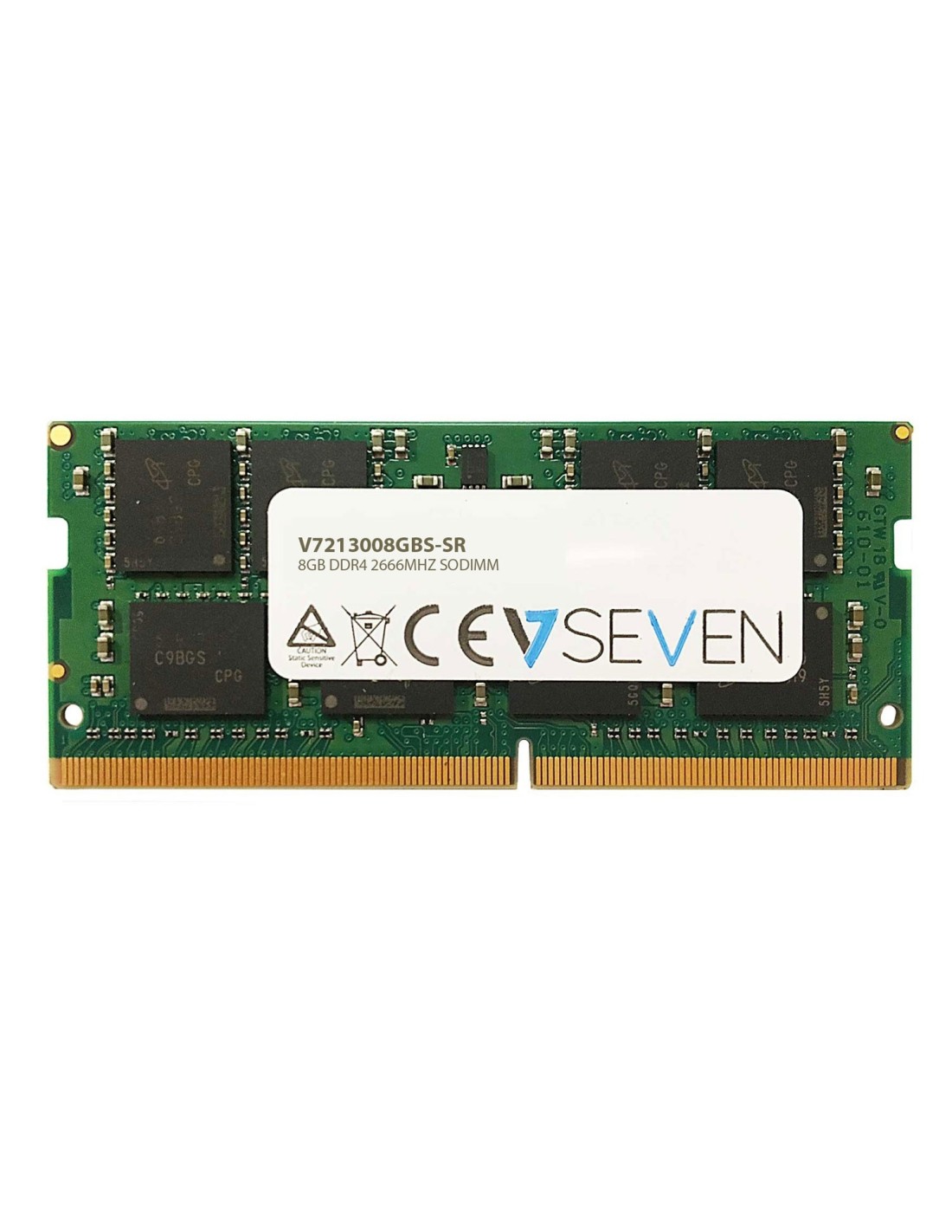 V7 Módulo de Memoria ram 8GB DDR4 PC4-21300 - 2666MHZ 1.2V SO DIMM Portátil - V7213008GBS-SR