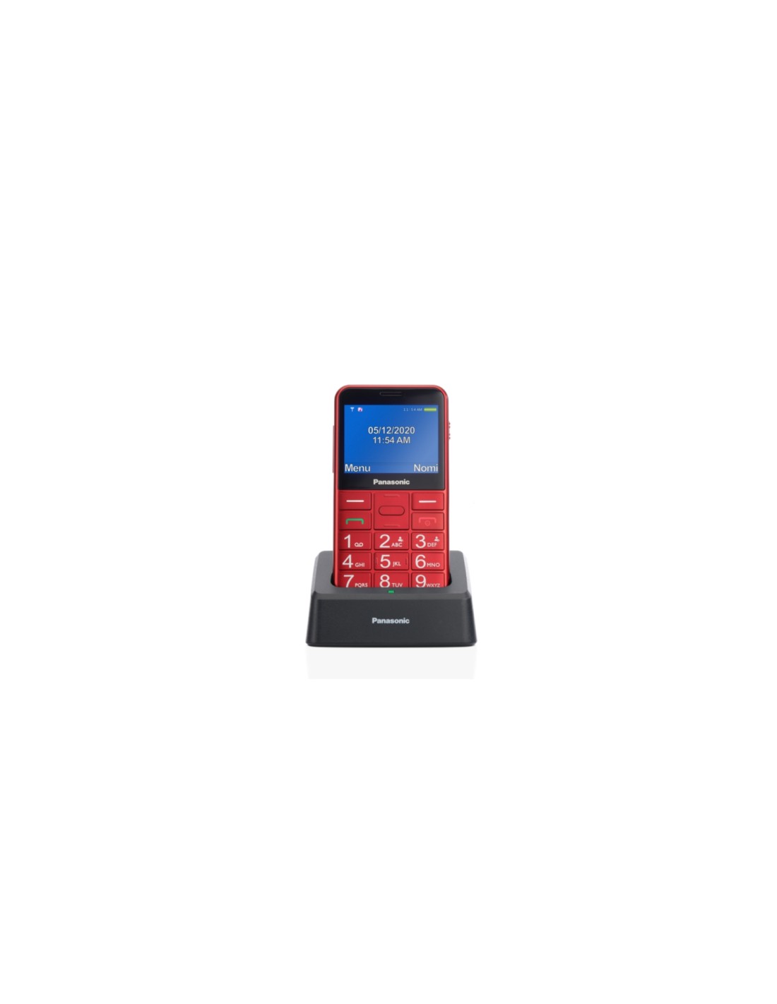 Panasonic KX-TU155EXRN teléfono móvil 6,1 cm (2.4") 102 g Rojo Teléfono con cámara