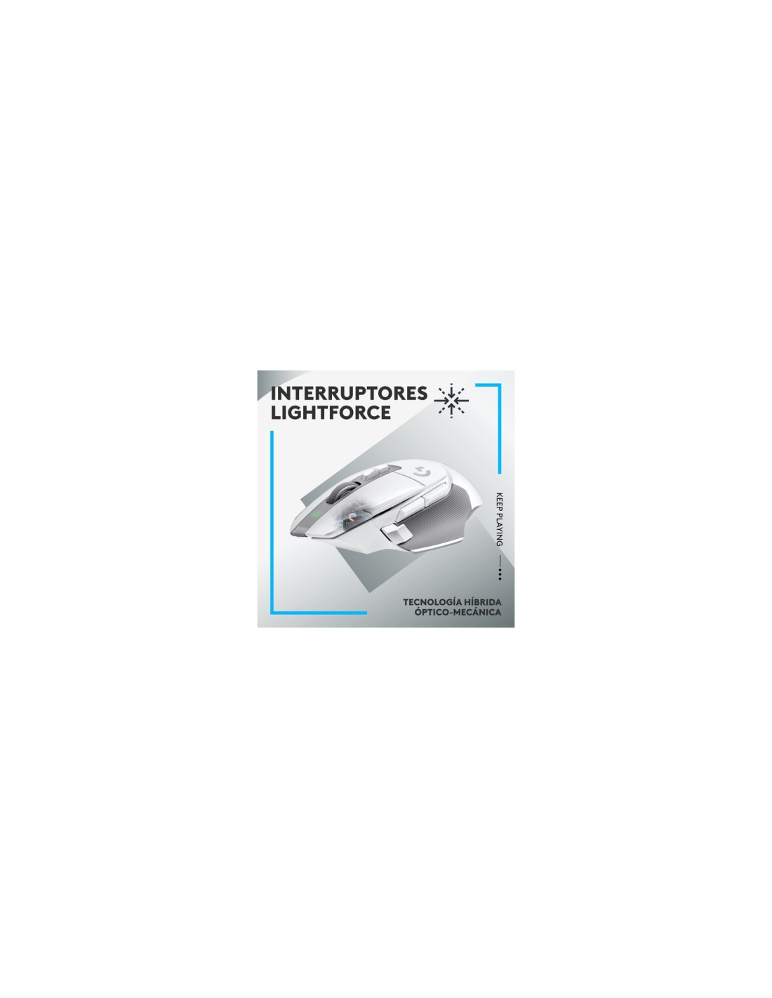 Logitech G G502 X Lightspeed ratón mano derecha RF inalámbrico Í?ptico 25600 DPI