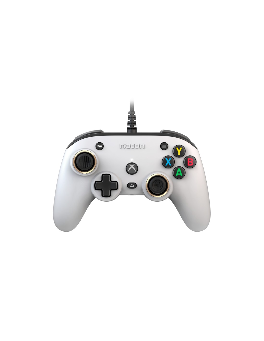 NACON Pro Compact Controller Blanco USB Gamepad Xbox One, Xbox Series S, Xbox Series X