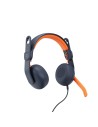 Logitech Zone Learn Auriculares Alámbrico Diadema Educación Azul, Naranja