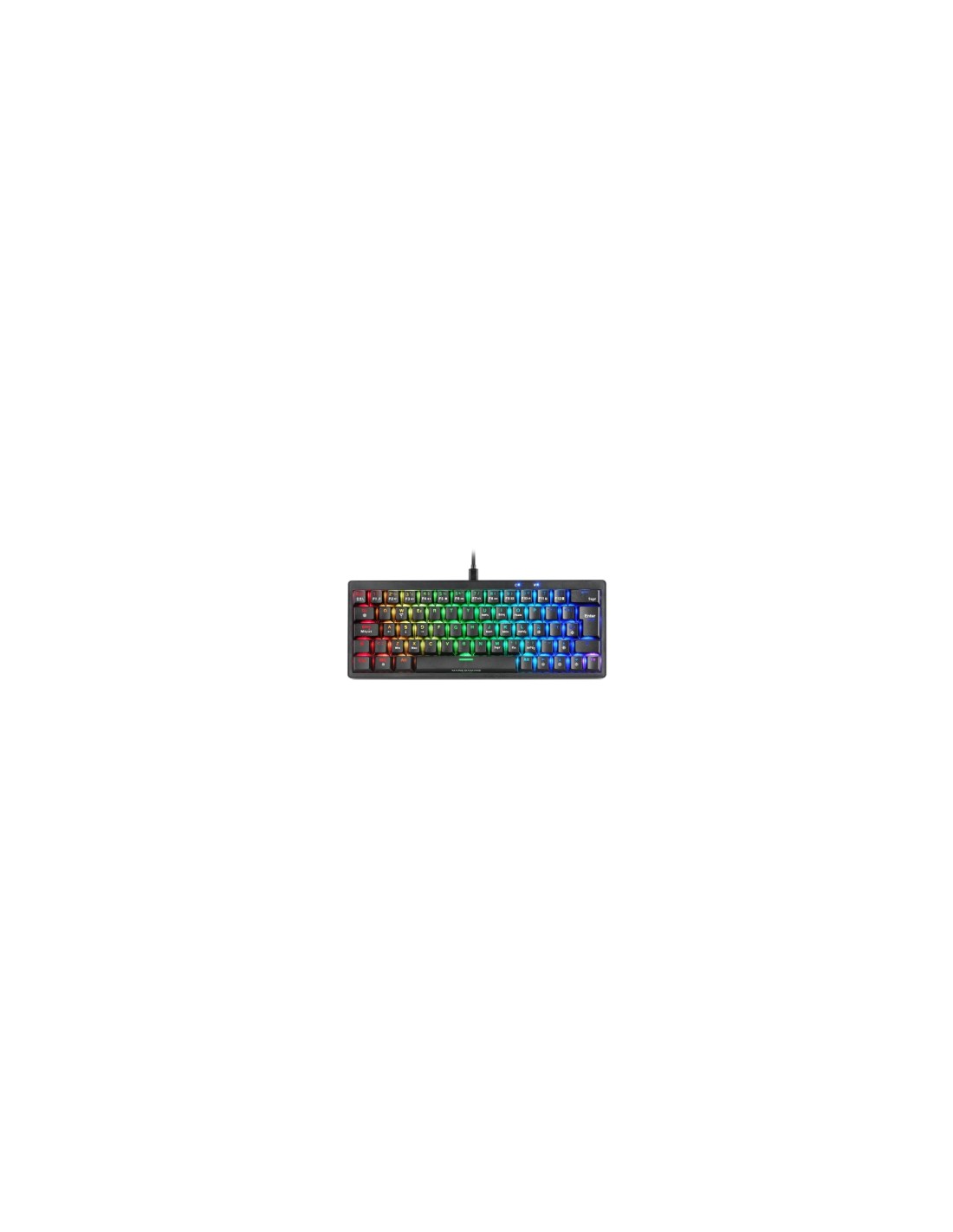 Mars Gaming MKMINIPRO, Teclado Mecánico Ultra-Compacto 60%, Switches Mecánicos Hot-Swappable, Iluminación RGB Chroma, Teclado Ga