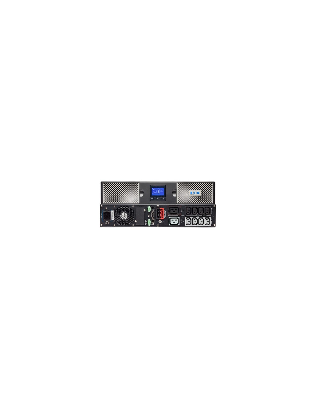 EATON sistema de alimentación ininterrumpida (UPS) Doble conversión (en lÍ­nea) 2200 VA, 2200 W, 10 salidas AC (2) Negro