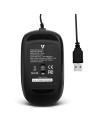 V7 Perfil bajo USB Í?ptico Ratón - Negro