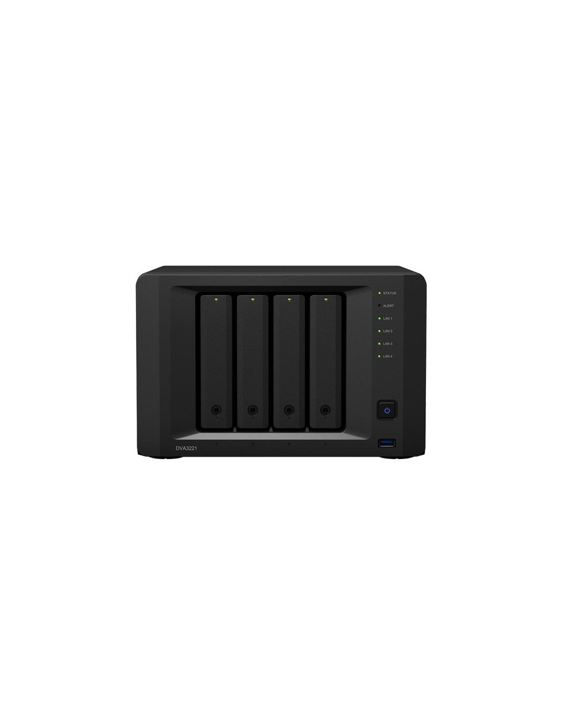 Synology DVA3221 Grabadore de vídeo en red (NVR) Negro