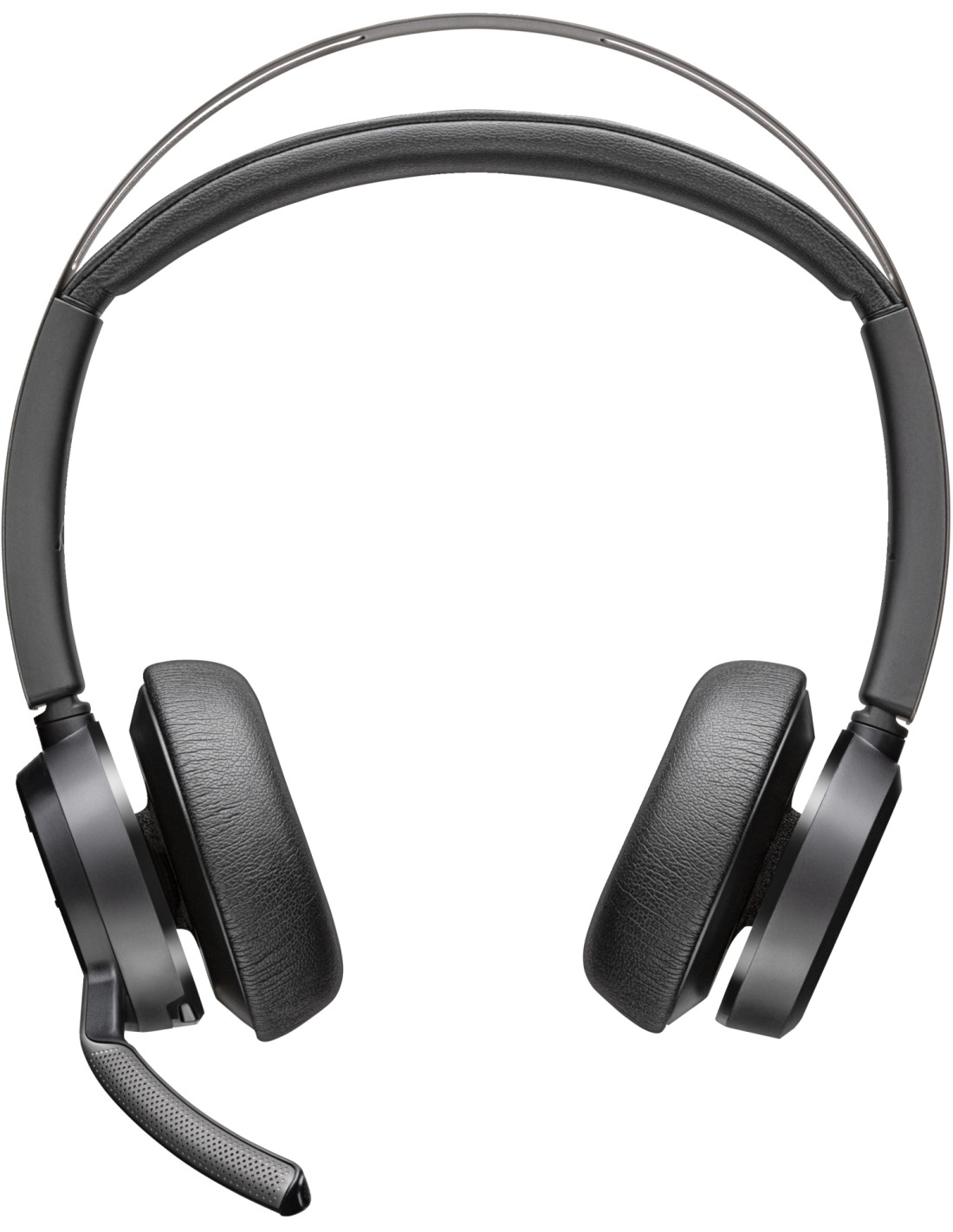 POLY Auriculares Voyager Focus 2 USB-C-C + adaptador USB-C/A + base de carga
