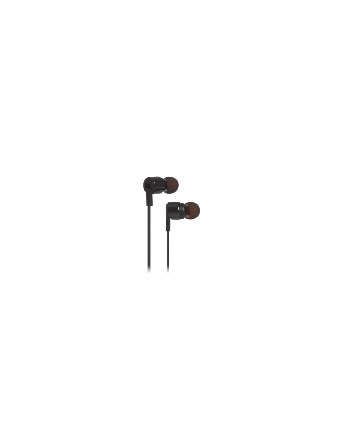 AURICULARES INTRAUDITIVOS JBL PURE BASS DRIVERS 8.7MM CABLE PLANO FUNCION MANOS LIBRES NEGRO JBLT210BLK