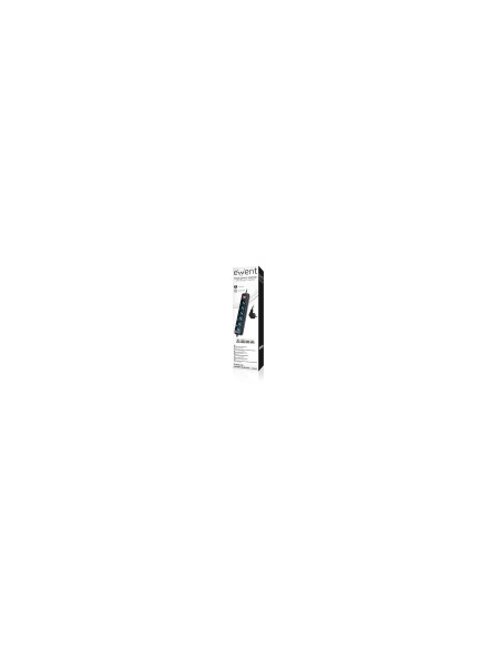 Ewent EW3924 base múltiple 1,5 m 6 salidas AC Negro