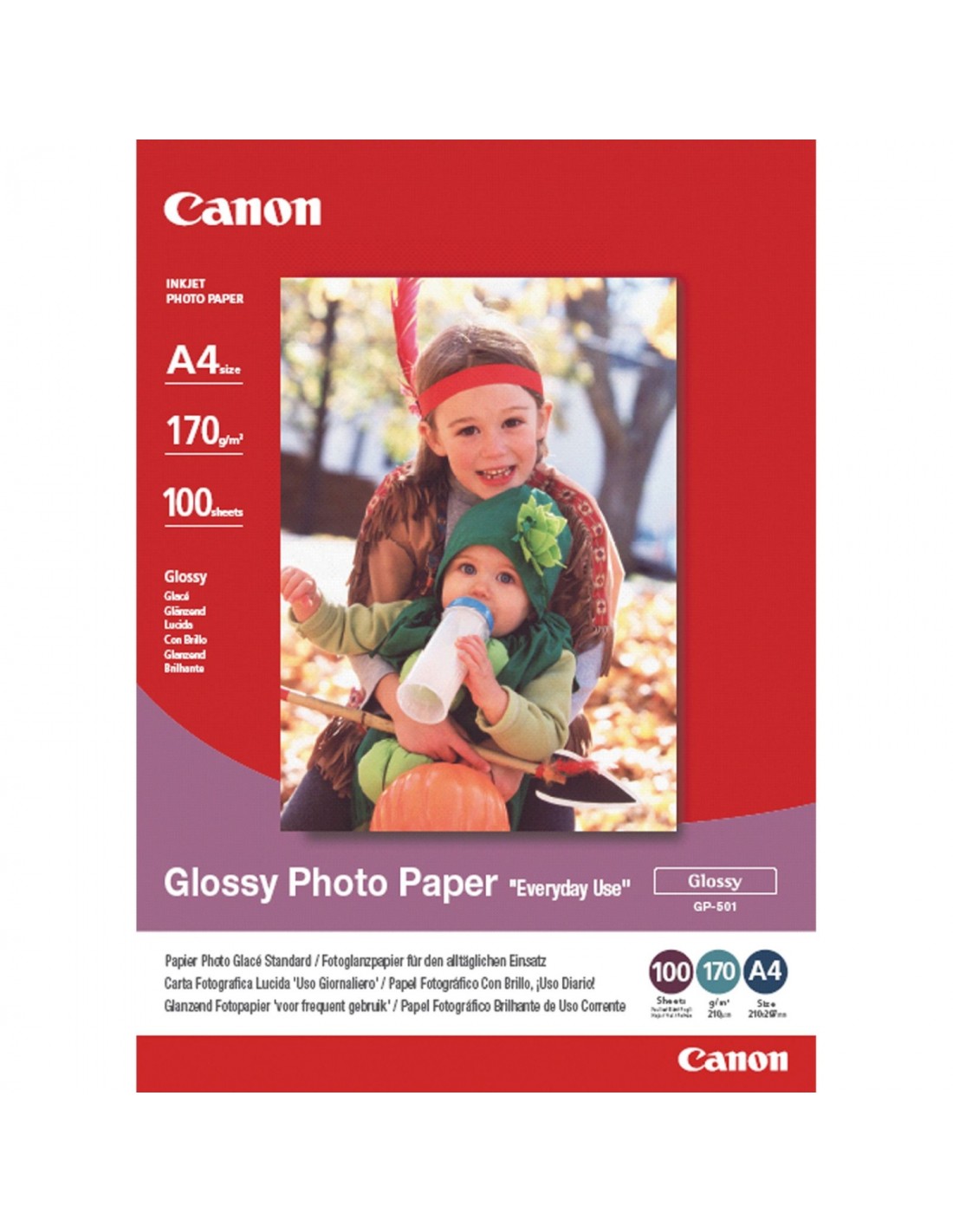 PAPEL CANON FOTOFOGRAFICO A4 GP-501 170GR 100H (0775B001)
