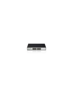 D-Link DGS-1016D/E switch No administrado Negro, Metálico