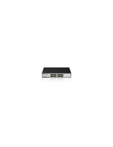 D-Link DGS-1016D/E switch No administrado Negro, Metálico