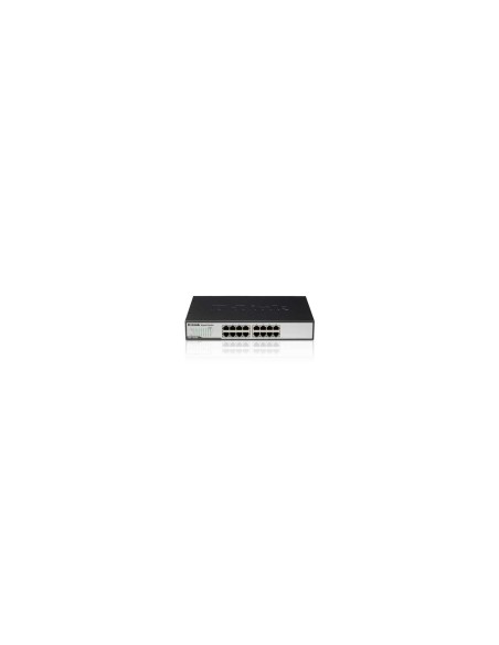 D-Link DGS-1016D/E switch No administrado Negro, Metálico