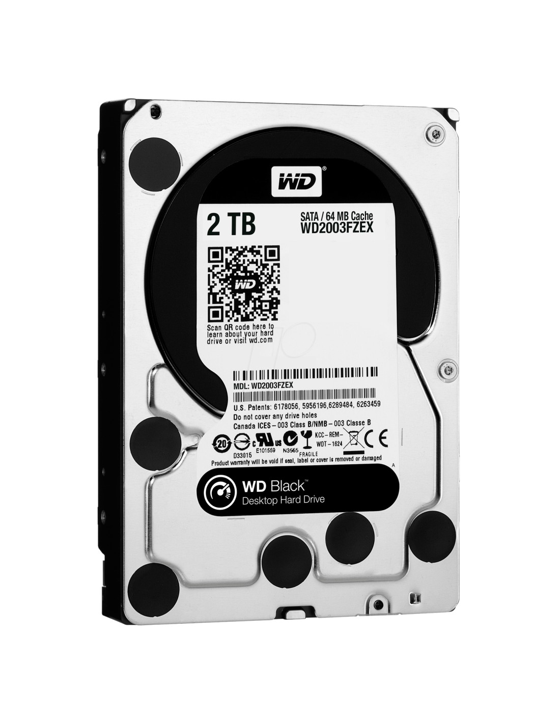Western Digital Black WD2003FZEX Disco 3.5 2000 GB Serial ATA III 7200 RPM