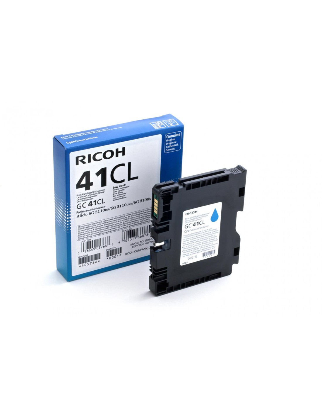 CARTUCHO RICOH GC41CL CIAN  405766