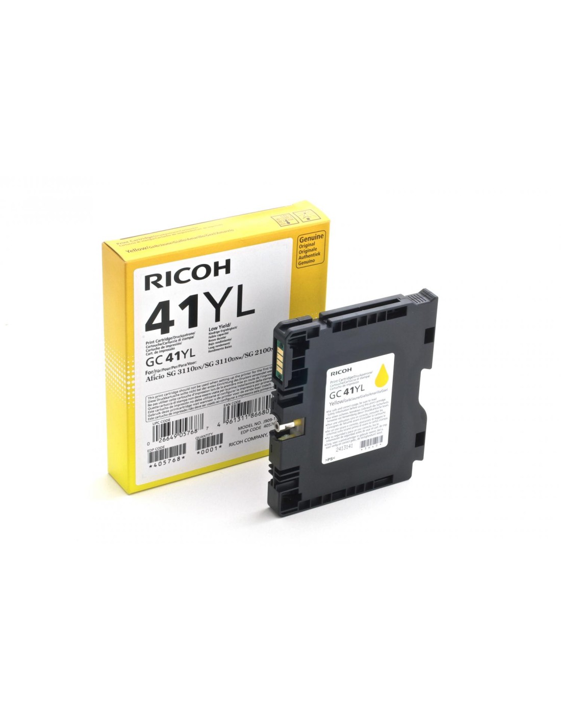 CARTUCHO RICOH GC41YL MARILLO 405768