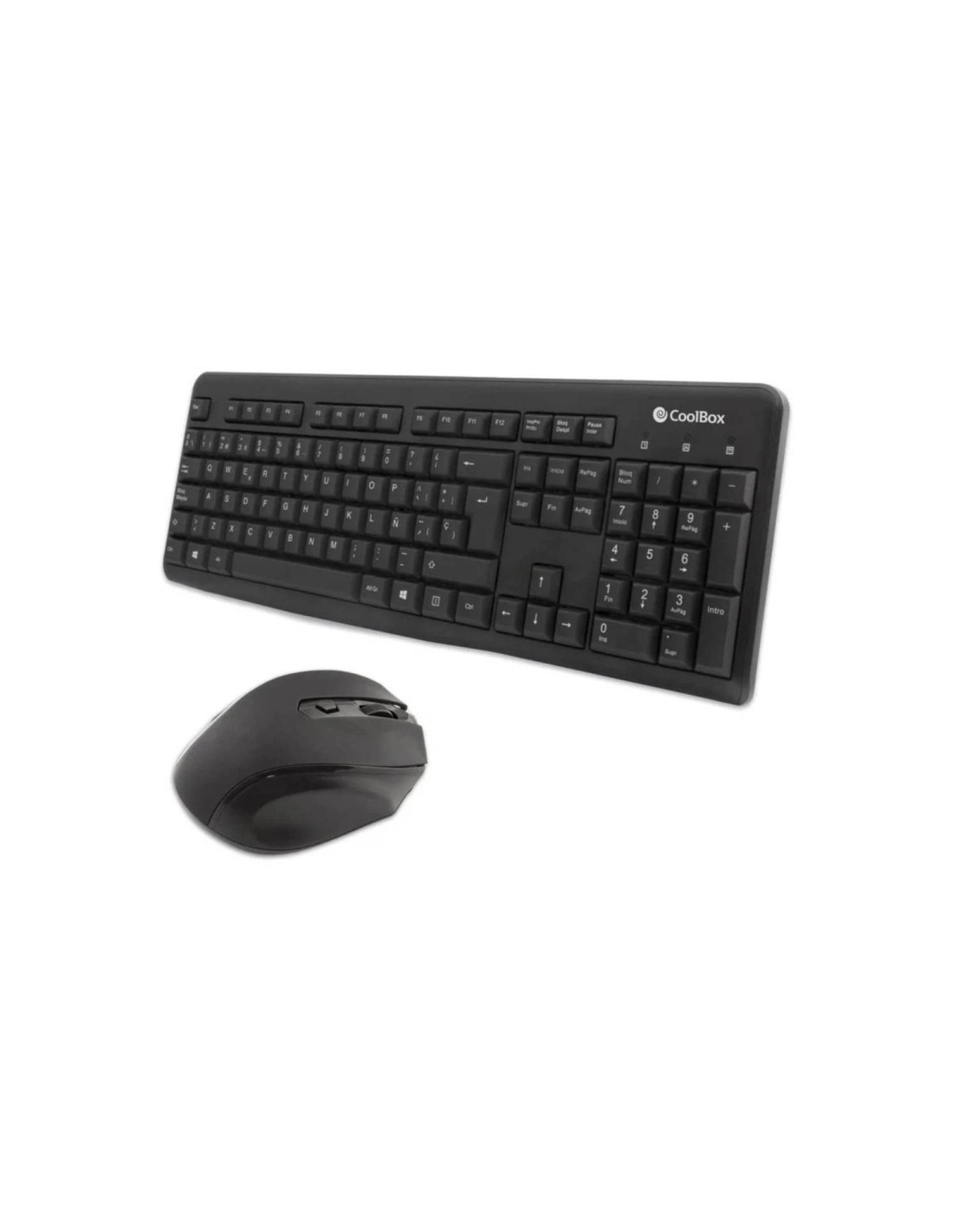 COMBO TECLADO/RATON COOLBOX KTR-02W INALAMBRICO NEGRO