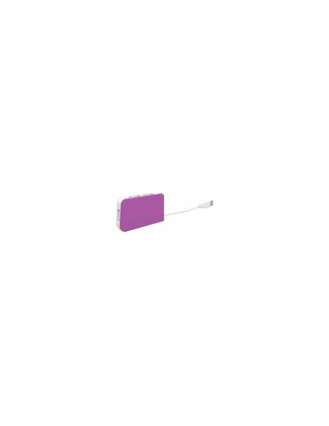 HUB APPROX USB 2.0 4 PUERTOS PURPURA APPHT4P