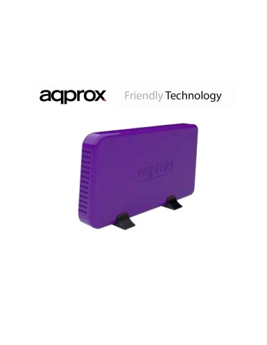 CAJA 3.5 APPROX SATA USB 2.0 PURPURA APPHDD07P
