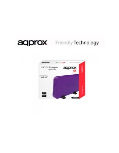 CAJA 3.5 APPROX SATA USB 3.0 PURPURA APPHDD08P 2