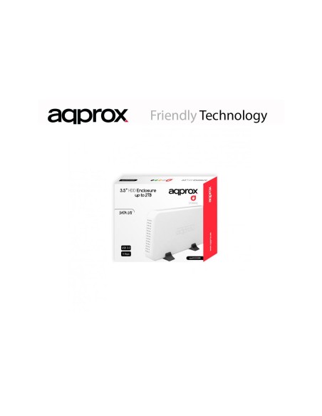 CAJA 3.5 APPROX SATA USB 3.0 BLANCA APPHDD08W