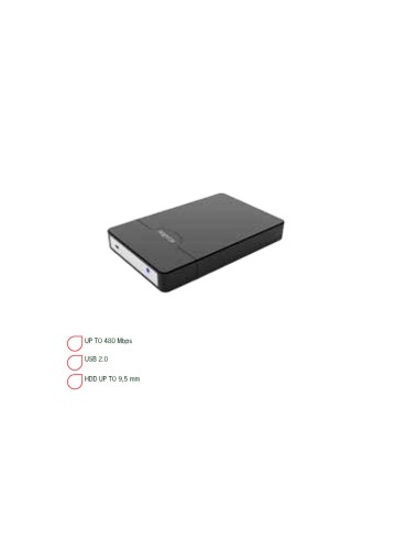 CAJA 2.5 APPROX SATA USB 2.0 VERDE APPHDD09GP