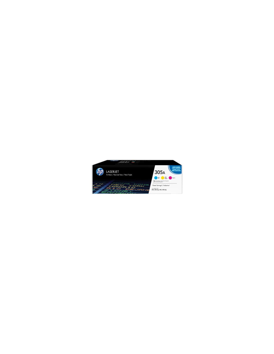 TONER HP PACK 305A CIAN MAGENTA AMARILLO CF370AM