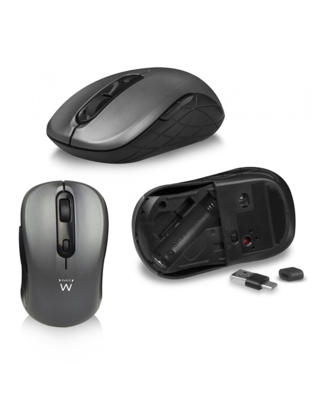 Ewent EW3272 teclado Ratón incluido RF inalámbrico QWERTY Español Negro