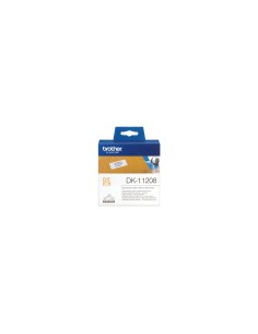 Brother DK-11208 cinta para impresora de etiquetas Negro sobre blanco