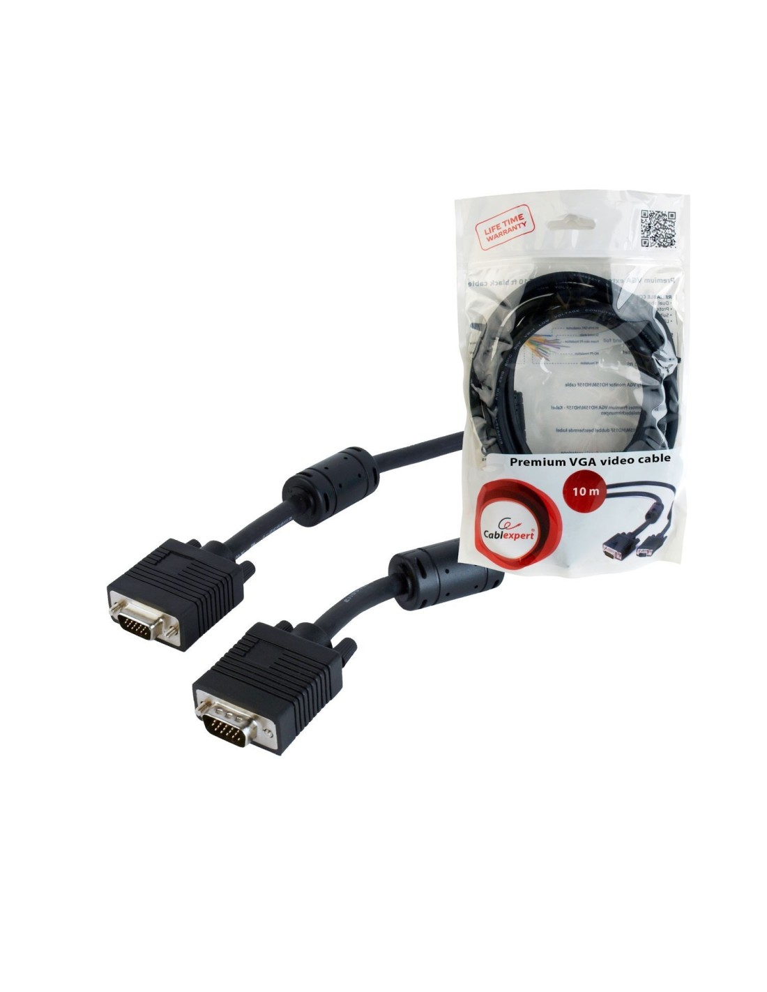 CABLE VGA M A VGA M 10M FERRITA GEMBIRD CC-PPVGA-10M-B