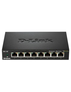 D-Link DGS-108 No administrado L2 Gigabit Ethernet (10/100/1000) Negro