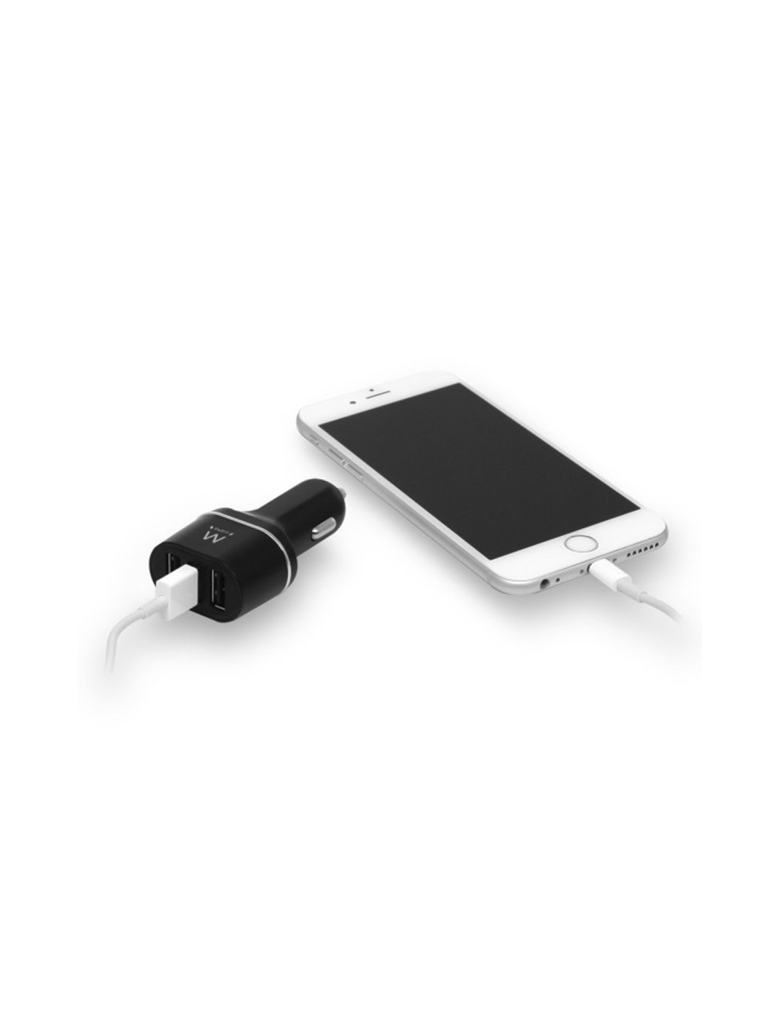 CARGADOR EWENT EW1202 COCHE USB 4.8A