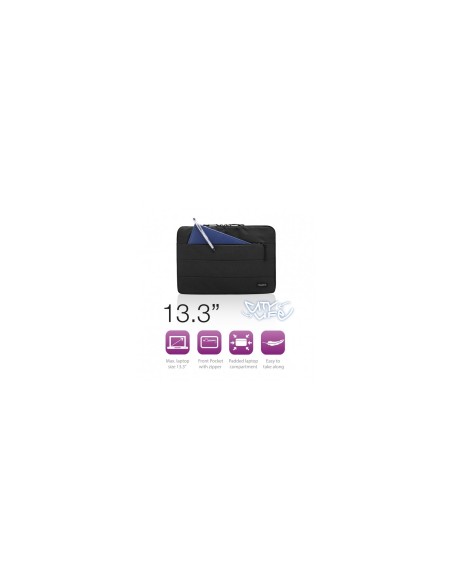 Ewent EW2520 maletines para portátil 33,8 cm (13.3") Funda Negro