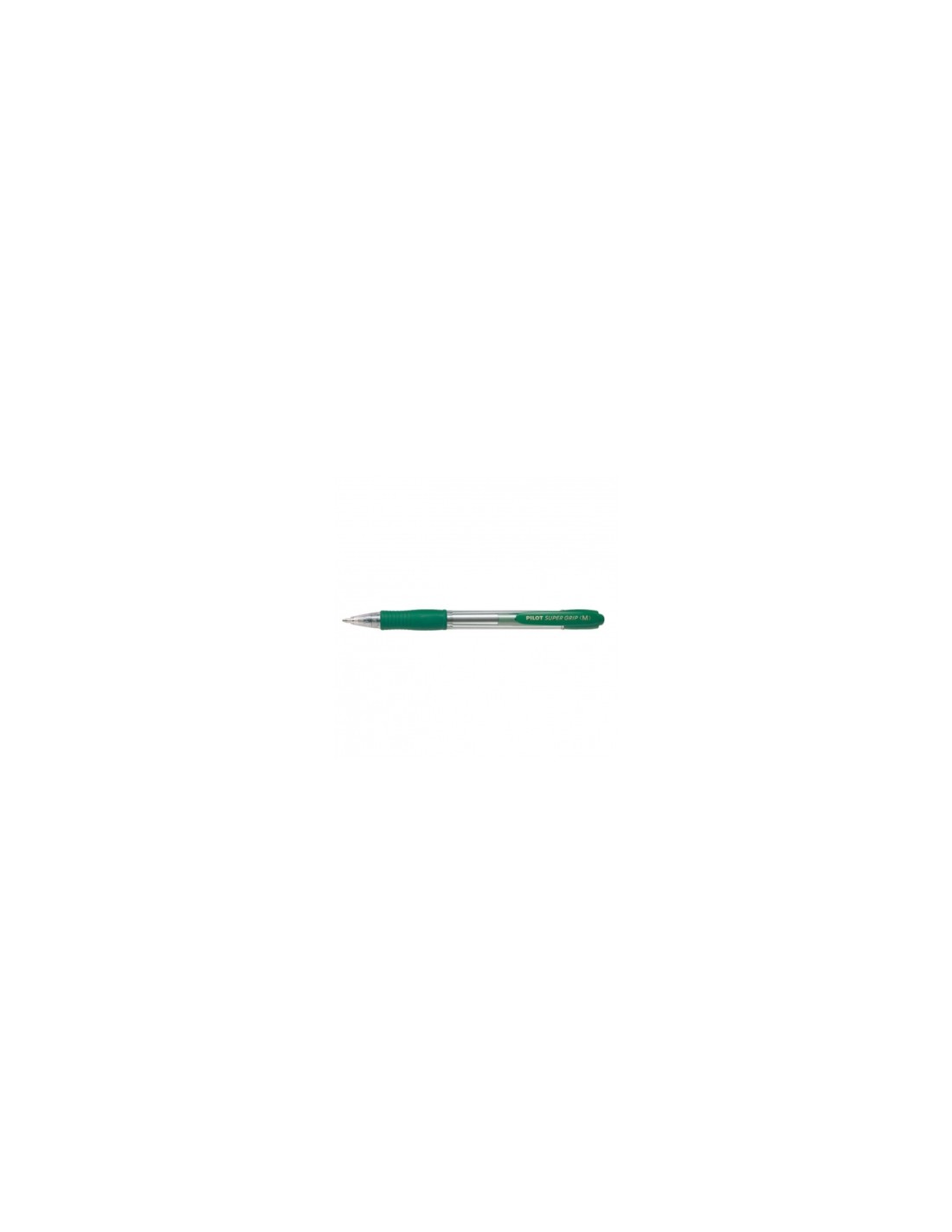 BOLIGRAFO RETRACTIL PILOT PUNTA  1MM SUPER GRIP VERDE BG-GPM-VER