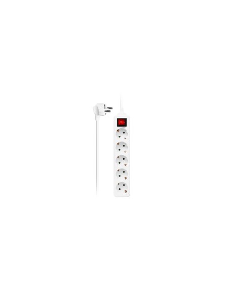 Ewent EW3916 base múltiple 1,5 m 5 salidas AC Interior Blanco
