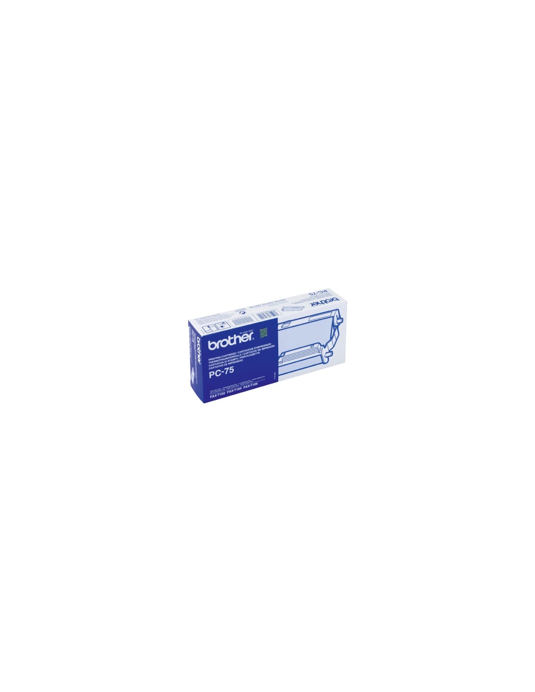 CARTUCHO Y CINTA BROTHER PC-75